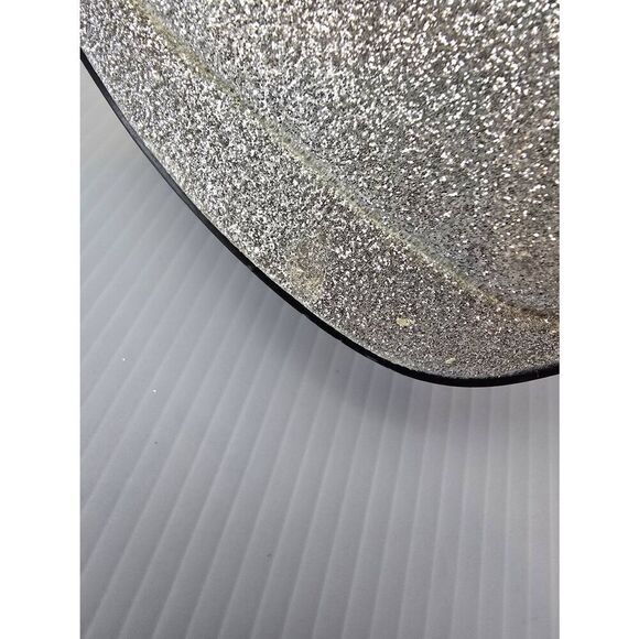 Deb Heels Silver Glitter All Over Sz 9 - Picture 5 of 10